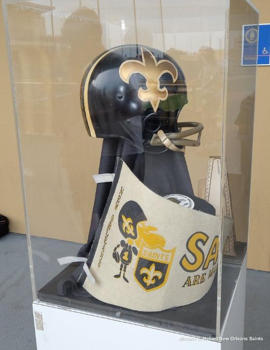 Saints 1969 black helmet
